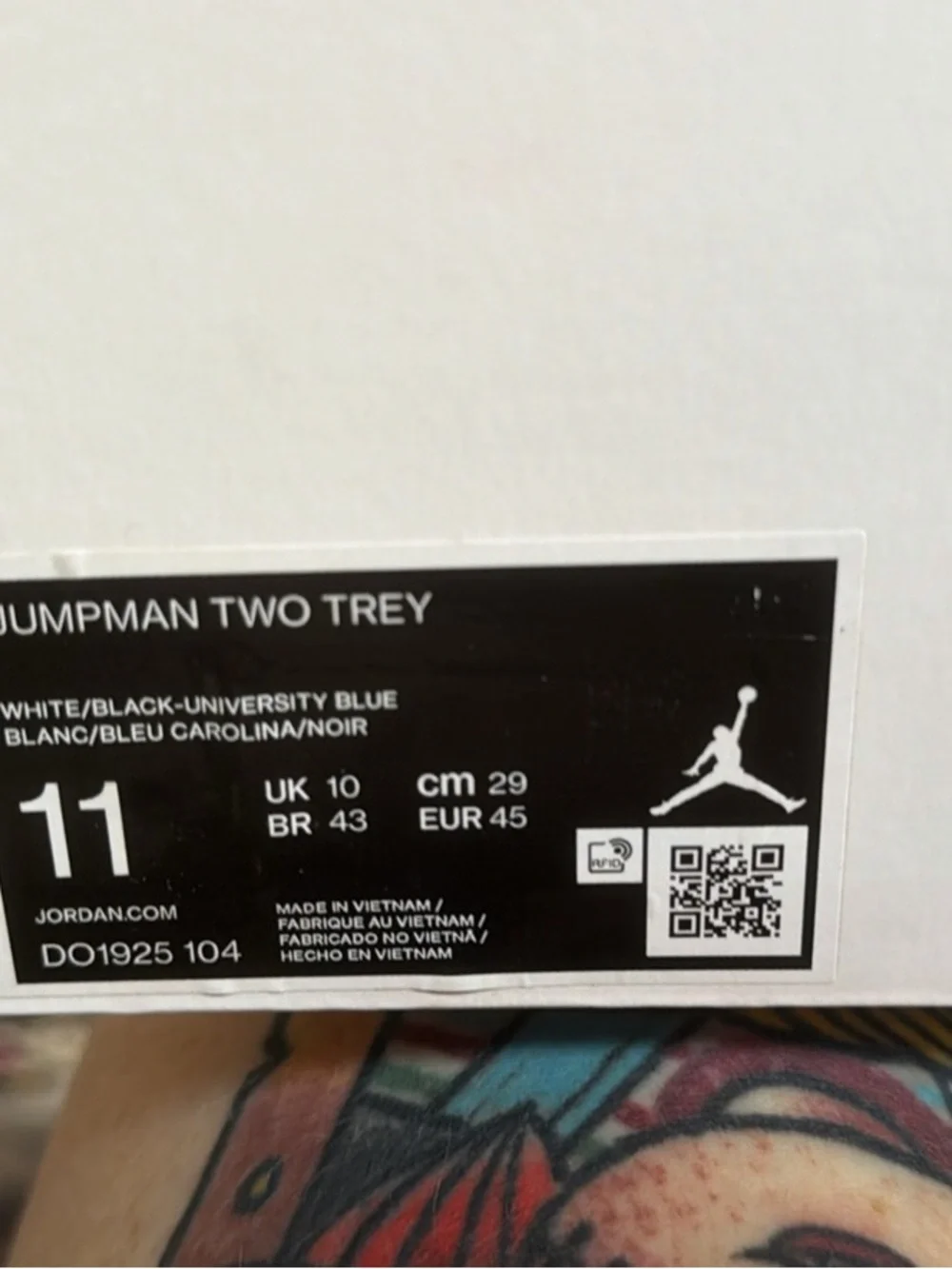 Jordan Jumpman Two Trey White/Black/University Blue Men's Sneakers